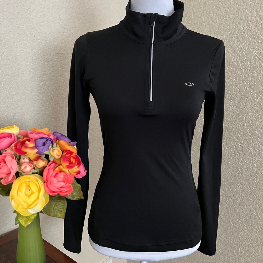 Champion Quarter Zip Mock Neck Workout Top